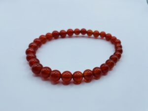 Agaat Rood Armband (6 mm kralen)