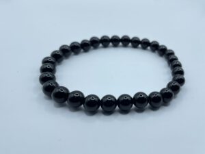 Obsidiaan Zwart Armband (6 mm kralen)