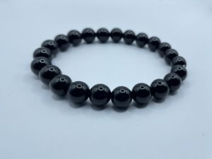 Obsidiaan Zwart Armband (8 mm kralen)