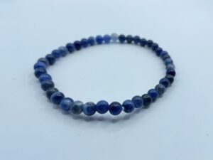 Sodaliet Armband (4 mm kralen)