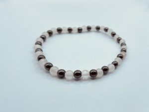 Hematiet & Rozenkwarts Armband (4 mm kralen)