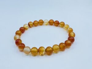 Agaat Oranje Armband (8 mm kralen)