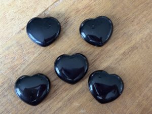 Zwarte Obsidiaan Hart | 2,5 cm