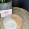 Seleniet Waxinelichthouder – 12 cm Ying Yang