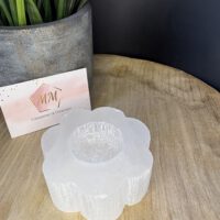 Seleniet Waxinelichthouder – Bloem ±9 cm