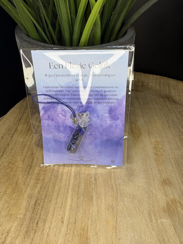 Flesje Geluk met Lapis Lazuli